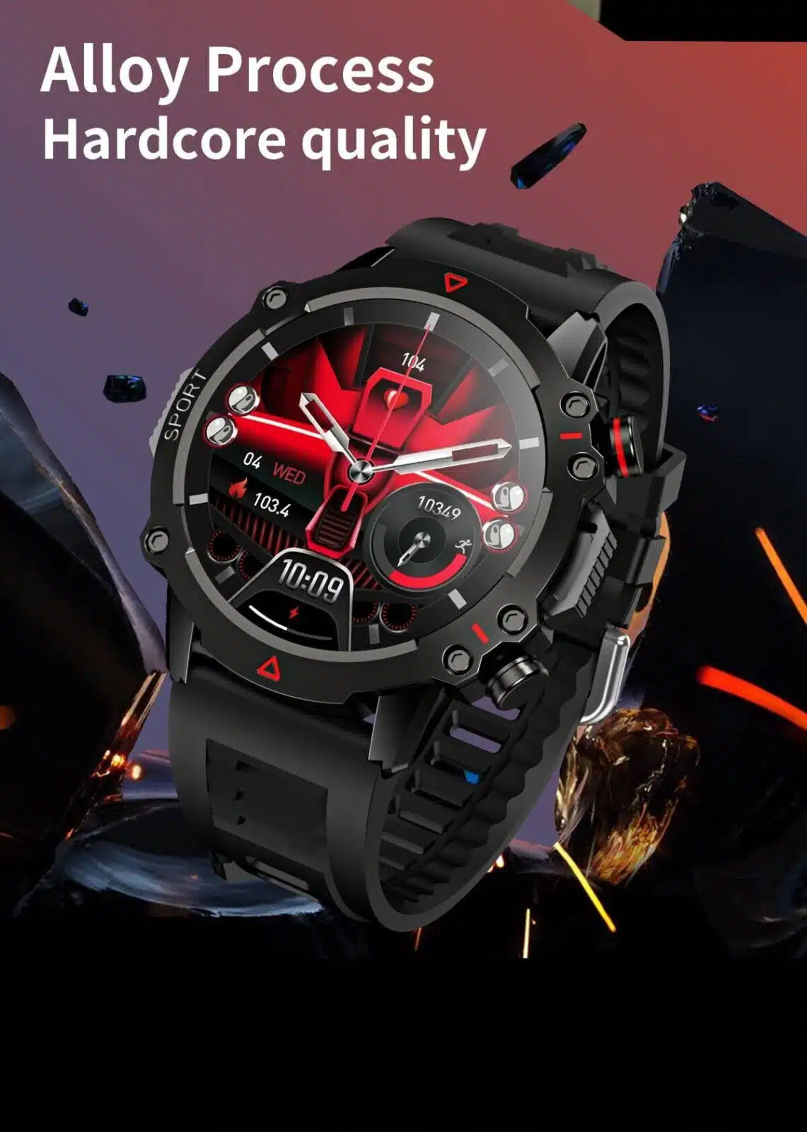 TF-10 Pro AMOLED Display Smartwatch - TikTec